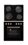 Falco 60CM Combi Oven & Solid Plate Hob Set - Black