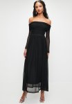 Bardot Mesh Fit & Flare Maxi Dress - Black