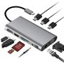 10 In 1 Type C To Hdmi/vga/usb Etc Adapter F1507