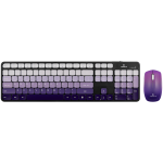 Volkano Prism Series Bluetooth Wireless Keyboard And Mouse - Purple VK-20248-PR