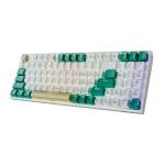 Syntech Redragon Kitava 94KEY Green|white Keycap Rgb Red Switch Mechanical Gaming Keyboard - White|green|yellow