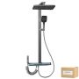 Heartdeco Smart 4-FUNCTION Brushed Grey Shower Set With LED Display