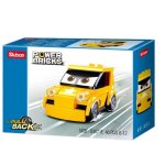 Sluban Powerbrick- Pull Back Car Yellow 46 Pcs