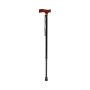 Walking Stick With Wooden Handle Black Boxed