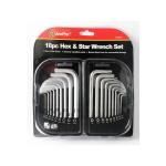 : Hex & Star Key Set L-type 18PC - T22947