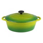 Gourmand SR170GR 4.5L Green Oval Cast Iron Casserole