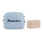 Polarbox Retro Cooler Box 6L Denim Blue Includes 2 Lunch Boxes