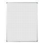 Parrot Educational Board Magnetic Whiteboard 1220 920 - Grey Squares - Side Panels - Option A