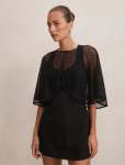 Eloise Bead Cape - 0 Black