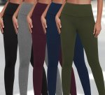 High-waist Leggings With Tummy Control HWL3 No Pockets