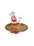 Chef With Round Tray 17X9X14CM