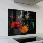 Decorative Glass Wall Tile 898 X 700 X 6MM Peppers