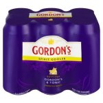 Gordon's Gin & Tonic Spirit Cooler 6 X 440ML