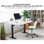 Electric Dual Motor Height Adjustable Rise Up Desk Frame