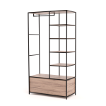Jude Steel Frame Closet Bottom Drawers - Blackwood