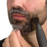 5PCS SET Beard Styling Tool Transparent Beard Goatee Shaving Template For Men Husband Dad Gift