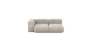 Two Module Chaise Sofa - Cord Velours - Platinum - 199CM X 115CM