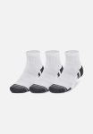 Under Armour Ua Performance Cotton 3 Pack Qtr - White White Pitch Gray