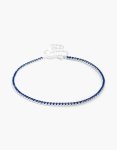 Sterling Silver Dark Blue Cubic Zirconia Tennis Bracelet