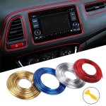 Universal Car Moulding Decoration Flexible Strips 3 Metrs Interior Auto Mouldings Car Cover Trim Dashboard Door Car-styling