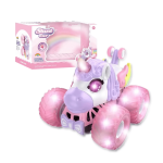 Unicorn Remote Control Stunt Car 4WD Rechargeable Monster Truck With 360 Flips & LED Lights