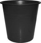Bantex Waste Paper Bin 10 Litre Round - Black