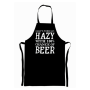 007 Custom Printed Black Apron
