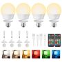 Brightown E26 Rechargeable Light Bulb With Remote And Timer Battery Backup Bulb For Sconces And Lamps E26 Detachable Charging For Non-hardwired Fixt
