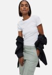 Ribbed Modal-blend T-Shirt - White