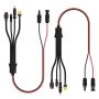 2PK 4-IN-2 MC4 Solor Panel Connector Charge Cable Splitter XT60 Anderson