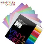 Teckwrap Burst Glitter Vinyl Sheets Pack 7 Pcs