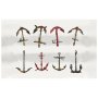 Coastal Finds Anchors Full Tate Rectangle Tablecloth By Vlad Mel