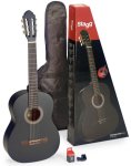 Stagg C440 M Bk 4 4 Classical Guitar Pack : Black