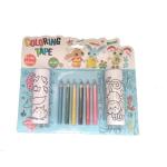4AKID Coloring-in Tape For Kids - Blue