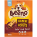 Beeno Small Sizzlin' Steak Flavour Dog Biscuits 800G