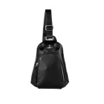 Anti-theft Sling Bag Black With Brown