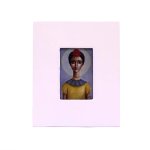 Lady With Red Rose Print Frame