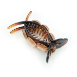 Meilliwish Sparkling Beautiful Hair Claw Clip For Women 1 Pcs D72 Brown