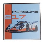 Automotive Art Board Porsche 917 Small Square