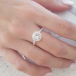 Kyla 925 Sterling Silver Cz Solitaire Ring - Size 8
