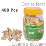 Pro Tech Domino Tenon 5.5 X 28.5 Mm 400 PC Jar Beech Wood PTD0530