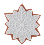 Claydough White Iced Flower 11.43CM