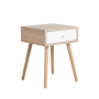 Sorrento 1 Drawer Pedestal - Oak/white