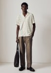Regular Fit Lace Resort Shirt - White