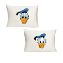 Katz Designs - Twin Standard Pillow Cases Donald Duck Face