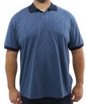 Mens PRINTED GOLFER - 8XL Navy