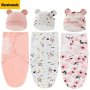 Muratomedo 1 Set Small And Medium-sized Newborn Swaddling For 0-6 Months Baby Adjustable Swaddling Sleeping Bag Baby Swaddle Blanket For Boys And Girls Easy