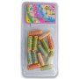 Fashion Hair Plastic Wood Beads Colorful Rose Print