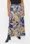 AMANDA LAIRD CHERRY Plus Gallo Skirt - Navy/mustard/charcoal Floral