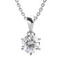 Cel Sta 925 Sterling Silver 1.00CT Moissanite Leah Necklace
